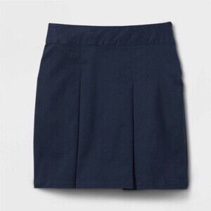Cat & Jack Girls' Pleated Twill Uniform Skort - 12